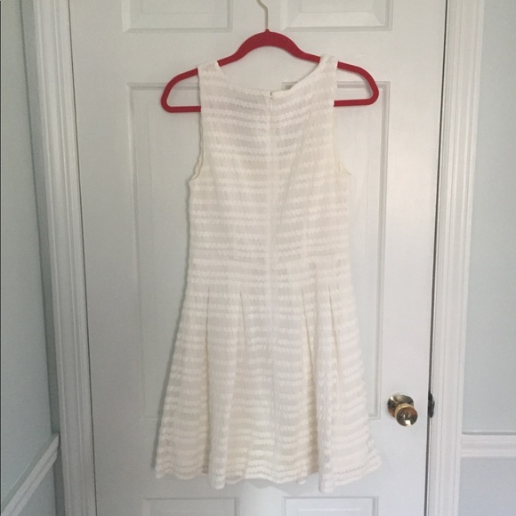 White Guess skater, lace overlay dress: size 10 - Picture 2 of 4